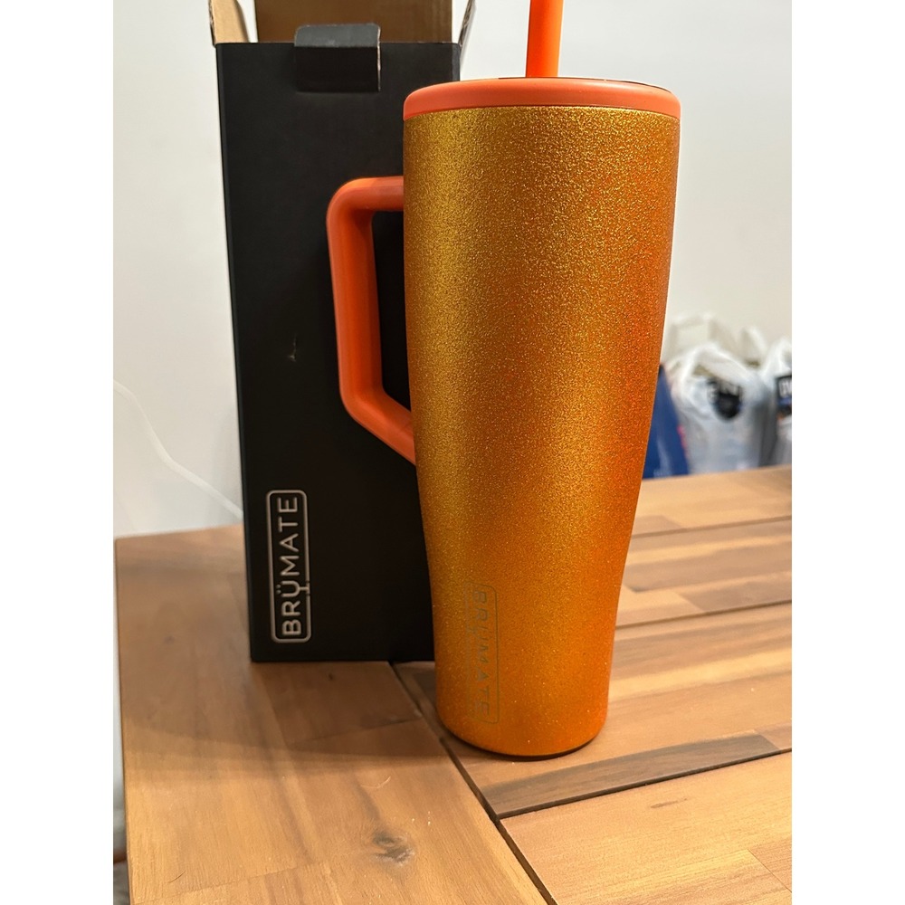 Brumate Showtime Taylor Swift‎ Glitter Orange Tumbler Era 40oz